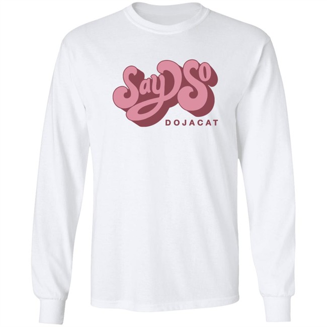 Doja Cat Merch Say So Tee Shirt White Doja Cat Merch Say So Tee Shirt White