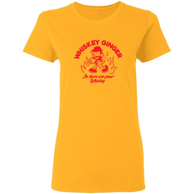 Bad Friends Andrew Santino In Here We Pour Whiskey Gold Tee Shirt Bad Friends Andrew Santino In Here We Pour Whiskey Gold Tee Shirt
