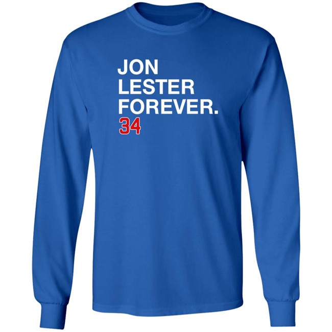 Obvious Shirts Merch Jon Lester Forever 34 Shirt Hoodie Obvious Shirts Merch Jon Lester Forever 34 Shirt Hoodie