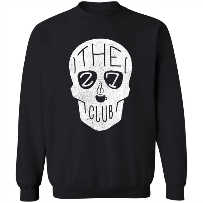 The 27 Club Coffee Store Skull Logo T Shirt The 27 Club Coffee Store Skull Logo T Shirt