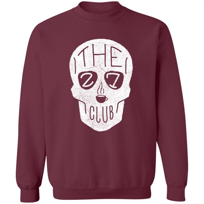 The 27 Club Coffee Store Skull Logo T Shirt The 27 Club Coffee Store Skull Logo T Shirt