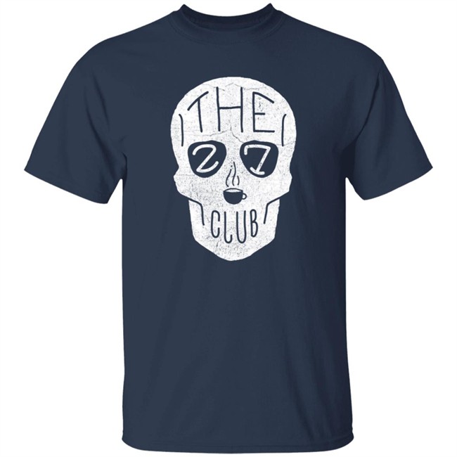 The 27 Club Coffee Store Skull Logo T Shirt The 27 Club Coffee Store Skull Logo T Shirt