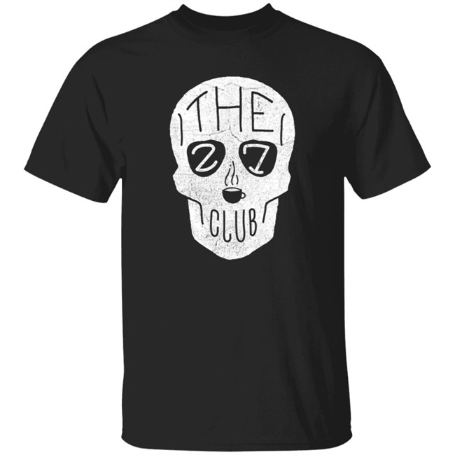 The 27 Club Coffee Store Skull Logo T Shirt
