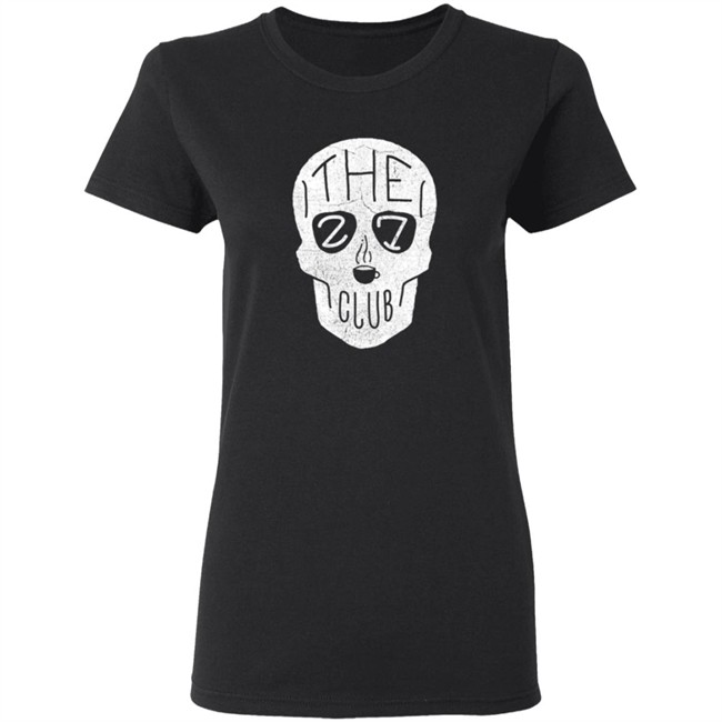 The 27 Club Coffee Store Skull Logo T Shirt The 27 Club Coffee Store Skull Logo T Shirt