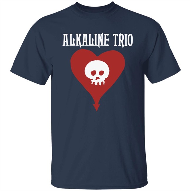 Alkaline Trio Merch Heartskull Shirt Alkaline Trio Merch Heartskull Shirt