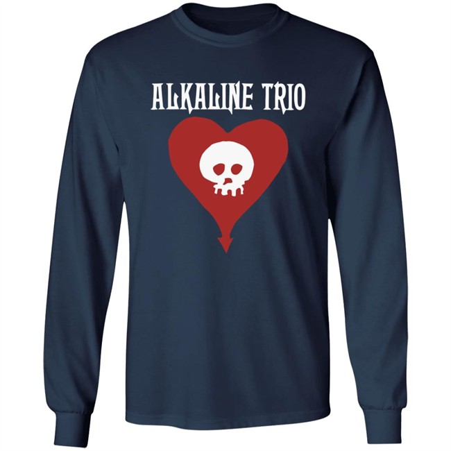 Alkaline Trio Merch Heartskull Shirt Alkaline Trio Merch Heartskull Shirt