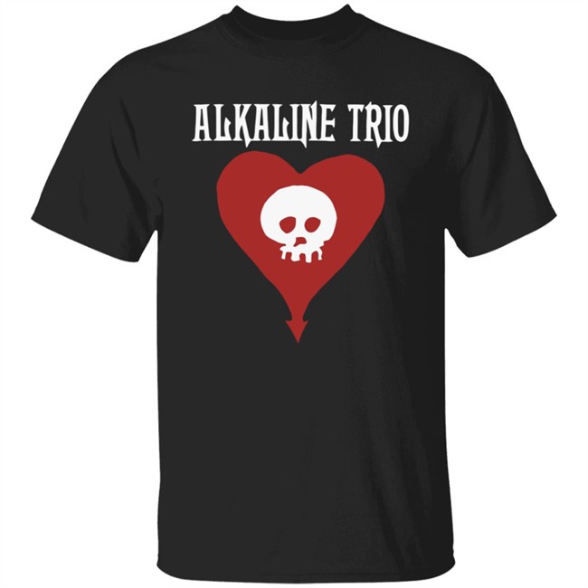 Alkaline Trio Merch Heartskull Shirt Alkaline Trio Merch Heartskull Shirt