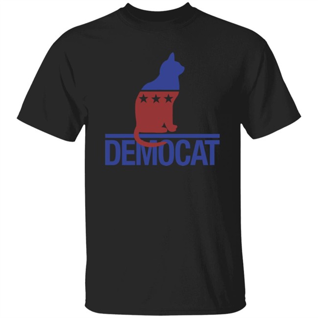 Democat Democrat Cat Political T Shirt Dananessel Democat Democrat Cat Political T Shirt Dananessel