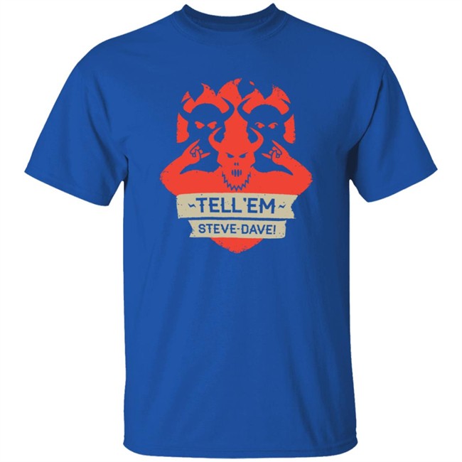Tesd Merch Tell Em Steve Dave Demonic Shield T Shirt Tesd Merch Tell Em Steve Dave Demonic Shield T Shirt