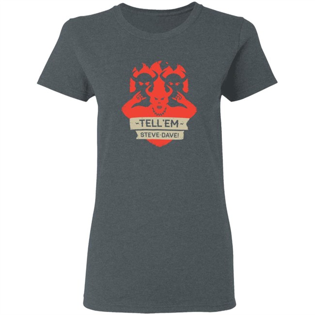 Tesd Merch Tell Em Steve Dave Demonic Shield T Shirt Tesd Merch Tell Em Steve Dave Demonic Shield T Shirt