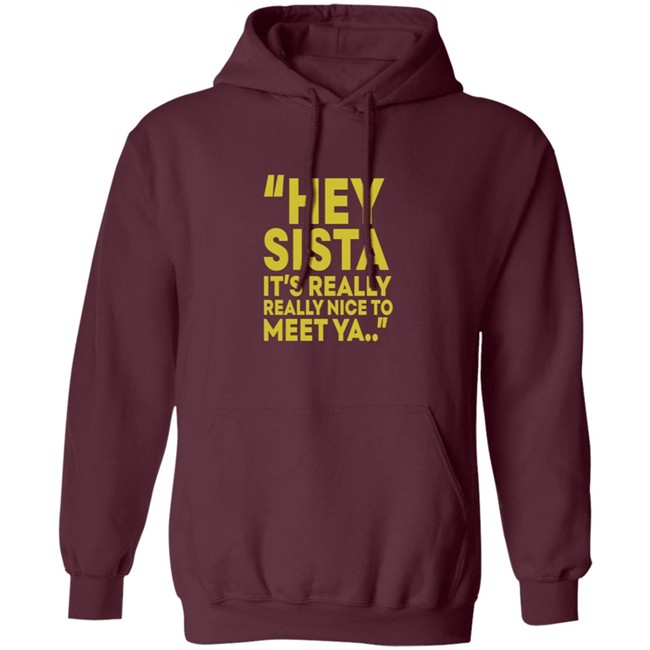 Hey Sista Its Really Really Nice To Meet Ya T Shirt Hey Sista Its Really Really Nice To Meet Ya T Shirt