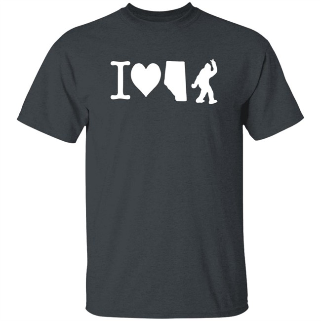 The Big Steak Merch I Love Alberta Bigfoot T Shirt The Big Steak Merch I Love Alberta Bigfoot T Shirt