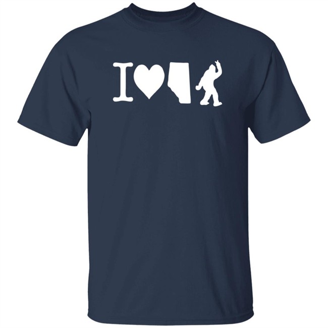 The Big Steak Merch I Love Alberta Bigfoot T Shirt The Big Steak Merch I Love Alberta Bigfoot T Shirt