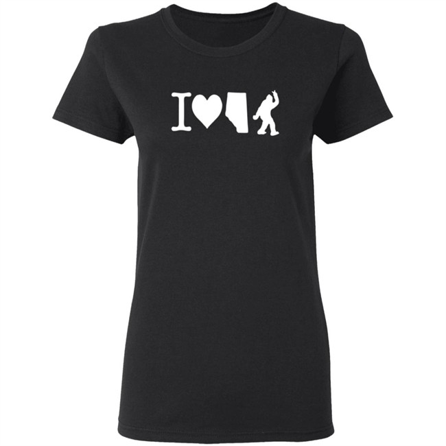 The Big Steak Merch I Love Alberta Bigfoot T Shirt The Big Steak Merch I Love Alberta Bigfoot T Shirt