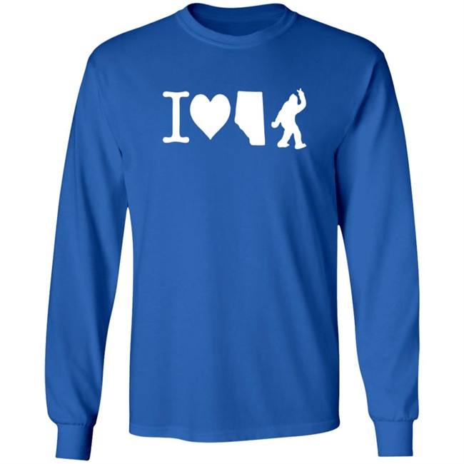 The Big Steak Merch I Love Alberta Bigfoot T Shirt The Big Steak Merch I Love Alberta Bigfoot T Shirt