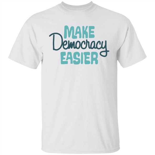 Crooked Media Merch Make Democracy Easier Hoodie Crooked Media Merch Make Democracy Easier Hoodie