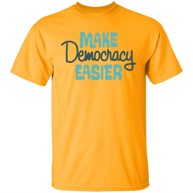 Crooked Media Merch Make Democracy Easier Hoodie Crooked Media Merch Make Democracy Easier Hoodie