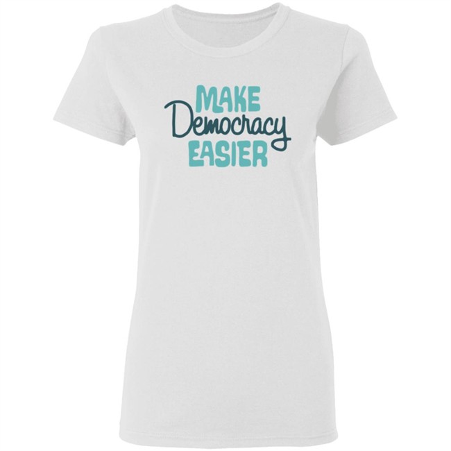 Crooked Media Merch Make Democracy Easier Hoodie Crooked Media Merch Make Democracy Easier Hoodie