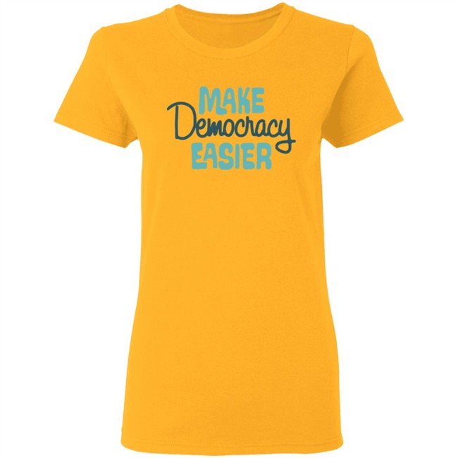 Crooked Media Merch Make Democracy Easier Hoodie Crooked Media Merch Make Democracy Easier Hoodie