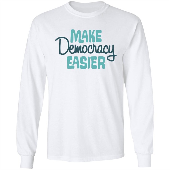 Crooked Media Merch Make Democracy Easier Hoodie Crooked Media Merch Make Democracy Easier Hoodie