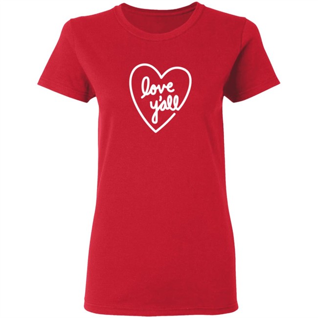 Addison Rae Merch Love Y’All Red Hoodie Addison Rae Merch Love Y’All Red Hoodie