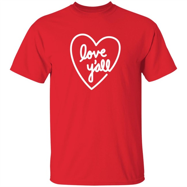Addison Rae Merch Love Y’All Red Hoodie Addison Rae Merch Love Y’All Red Hoodie