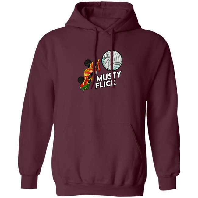 Amustycow Merch Musty Flick Red and Orange Car Hoodie Amustycow Merch Musty Flick Red and Orange Car Hoodie