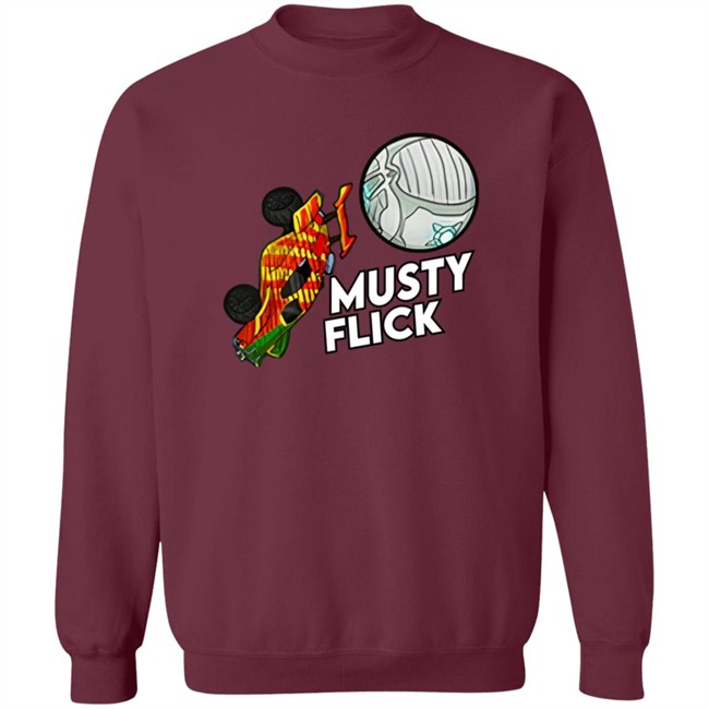 Amustycow Merch Musty Flick Red and Orange Car Hoodie Amustycow Merch Musty Flick Red and Orange Car Hoodie