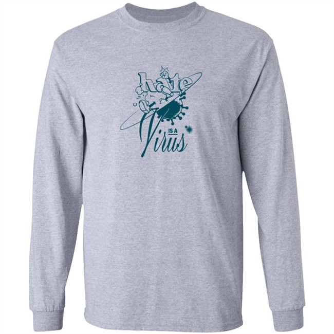 Hate Is A Virus Green Tee Shirt Hate Is A Virus Green Tee Shirt