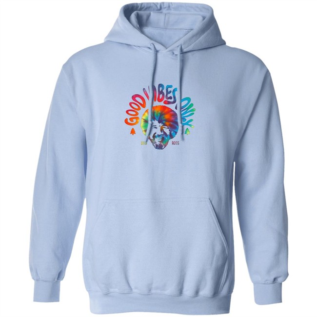 Pop Culture Merch Bob Ross Good Vibes Only Graphic Tee Shirt Pop Culture Merch Bob Ross Good Vibes Only Graphic Tee Shirt