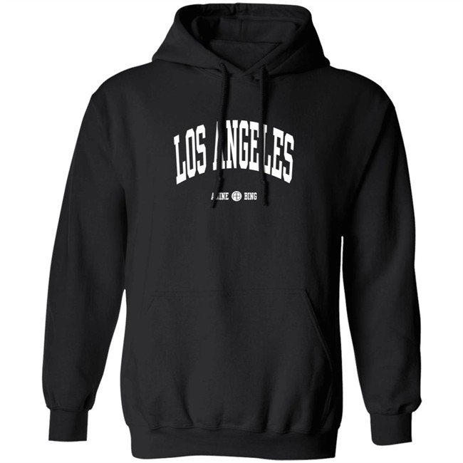 Anine Bing Los Angeles Crewneck Sweatshirt Black Anine Bing Los Angeles Crewneck Sweatshirt Black