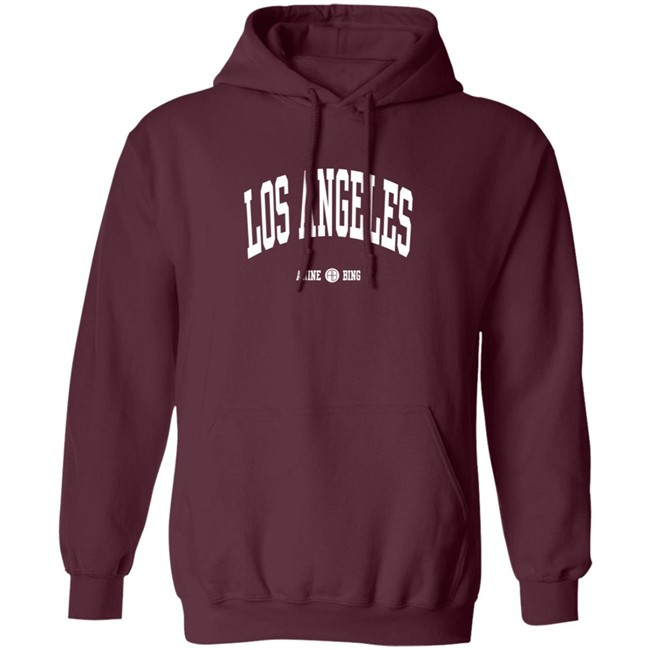 Anine Bing Los Angeles Crewneck Sweatshirt Black Anine Bing Los Angeles Crewneck Sweatshirt Black