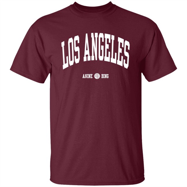 Anine Bing Los Angeles Crewneck Sweatshirt Black Anine Bing Los Angeles Crewneck Sweatshirt Black