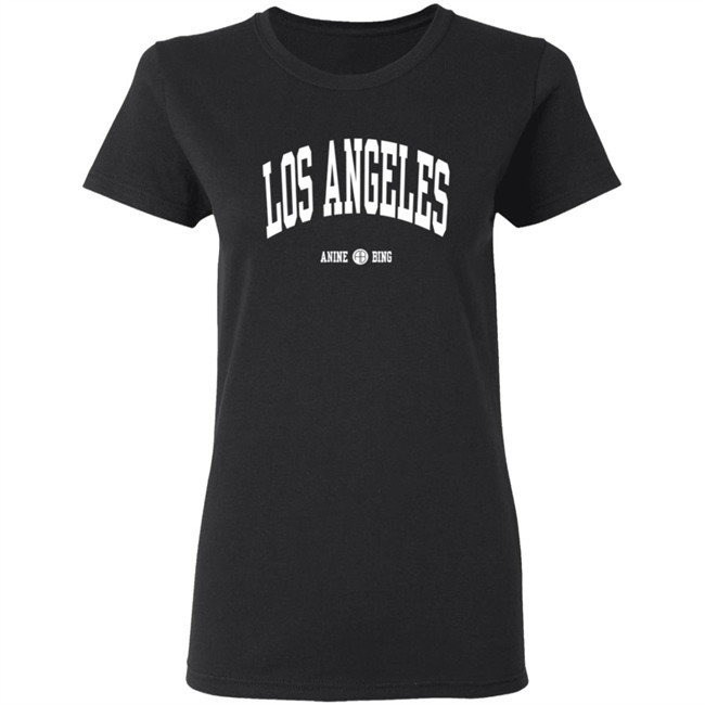 Anine Bing Los Angeles Crewneck Sweatshirt Black Anine Bing Los Angeles Crewneck Sweatshirt Black
