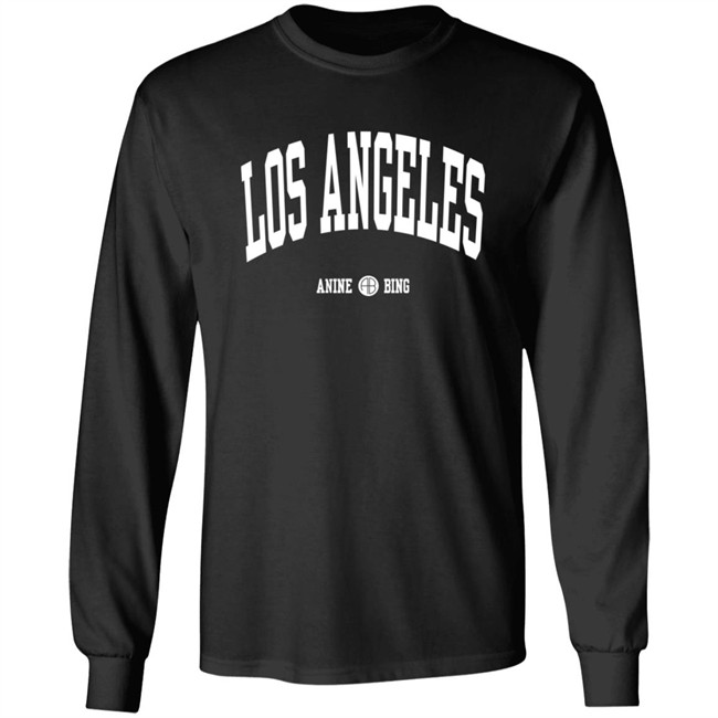Anine Bing Los Angeles Crewneck Sweatshirt Black Anine Bing Los Angeles Crewneck Sweatshirt Black