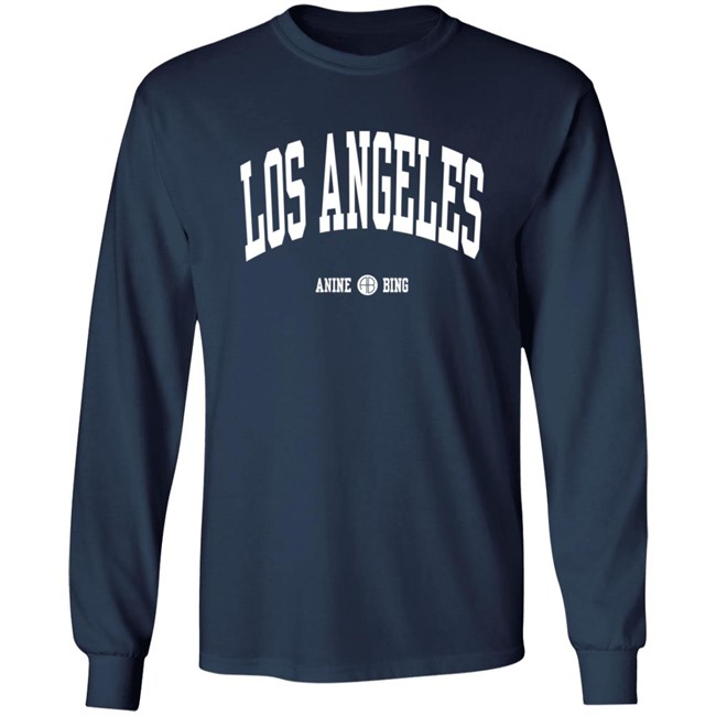 Anine Bing Los Angeles Crewneck Sweatshirt Black Anine Bing Los Angeles Crewneck Sweatshirt Black