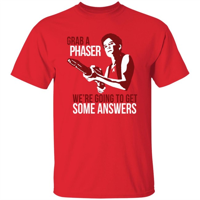 Indiegogo Merch Janeway Shirt Grab A Phaser We're Going To Get Some Answers Women's T Shirt Terry Farrell Indiegogo Merch Janeway Shirt Grab A Phaser We're Going To Get Some Answers Women's T Shirt Terry Farrell
