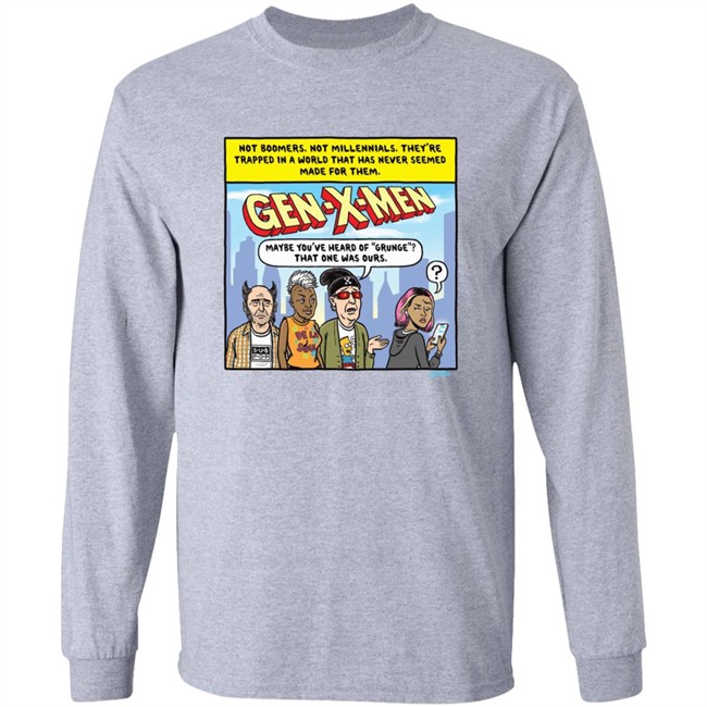 Ward Sutton Gen X Men Gray Shirt Ward Sutton Gen X Men Gray Shirt