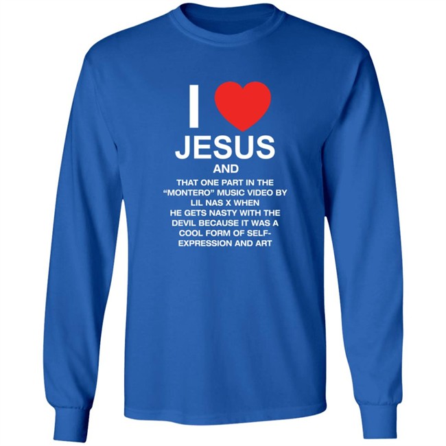 Pizzaslime Store Merch I Love Jesus And Montero T Shirt Lilnasx Pizzaslime Store Merch I Love Jesus And Montero T Shirt Lilnasx