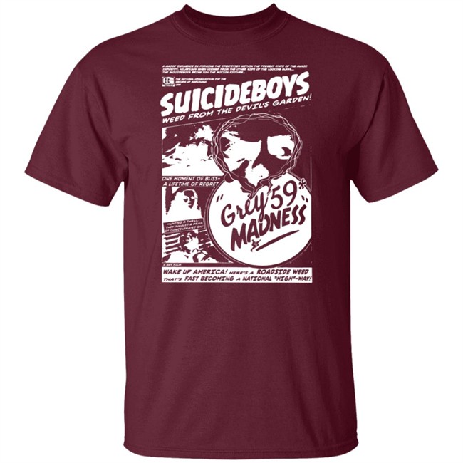G59 Records Merch Grey59 Madness T Shirt Black G59 Records Merch Grey59 Madness T Shirt Black