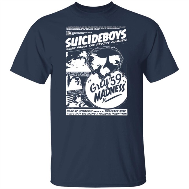 G59 Records Merch Grey59 Madness T Shirt Black G59 Records Merch Grey59 Madness T Shirt Black