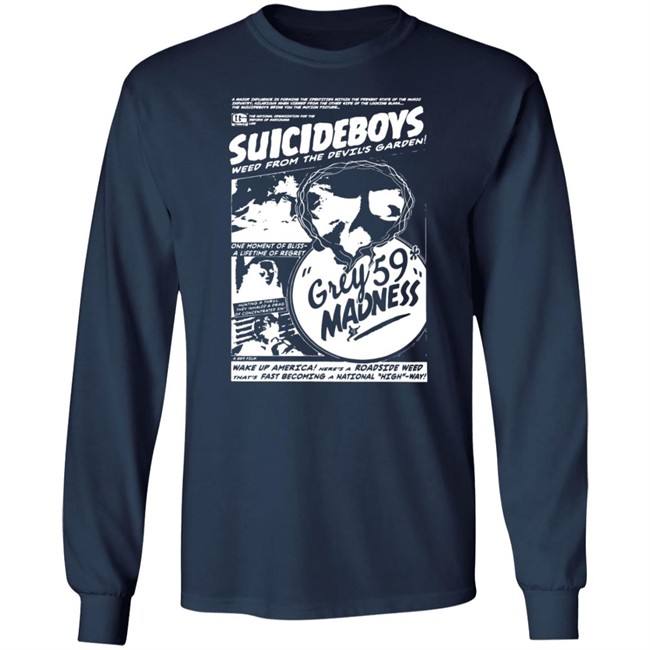G59 Records Merch Grey59 Madness T Shirt Black G59 Records Merch Grey59 Madness T Shirt Black