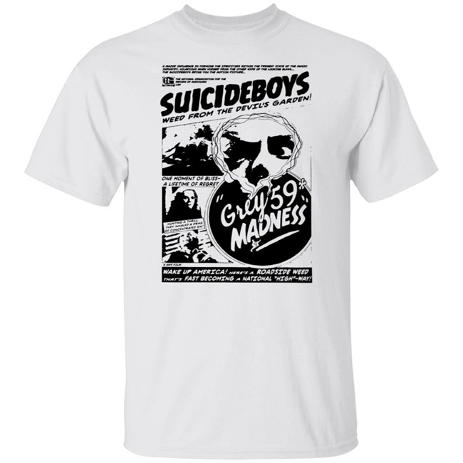 G59 Records Merch Grey59 Madness T Shirt White