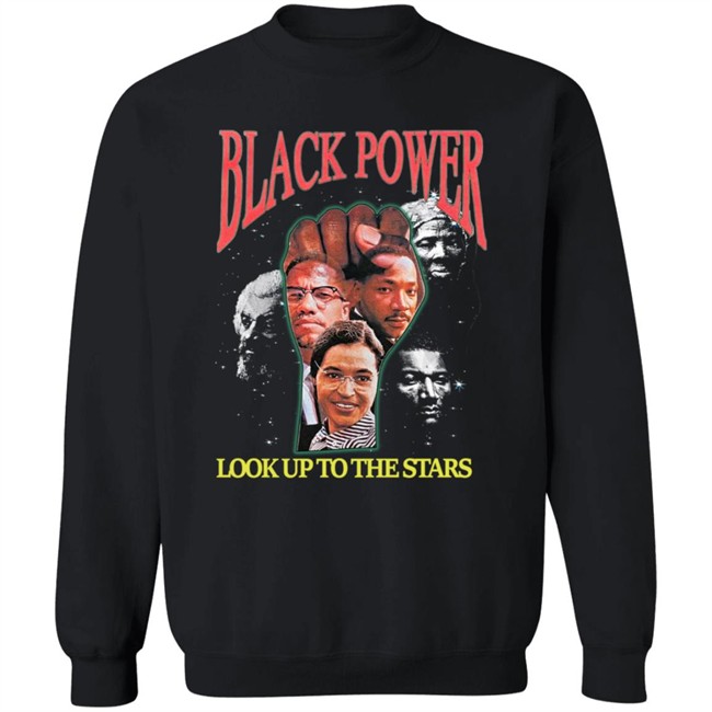 Black Power Look Up To The Stars T Shirt Tyt Attyre Black Power Look Up To The Stars T Shirt Tyt Attyre
