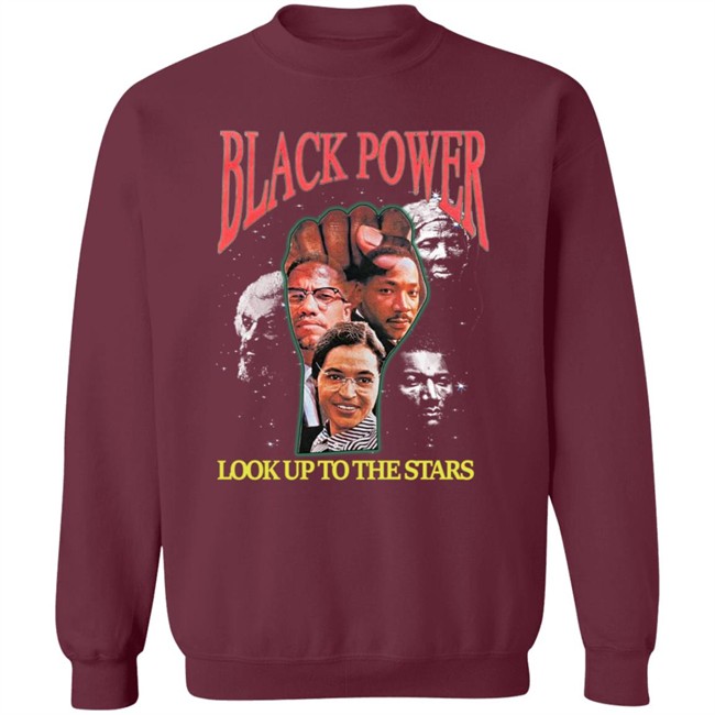 Black Power Look Up To The Stars T Shirt Tyt Attyre Black Power Look Up To The Stars T Shirt Tyt Attyre