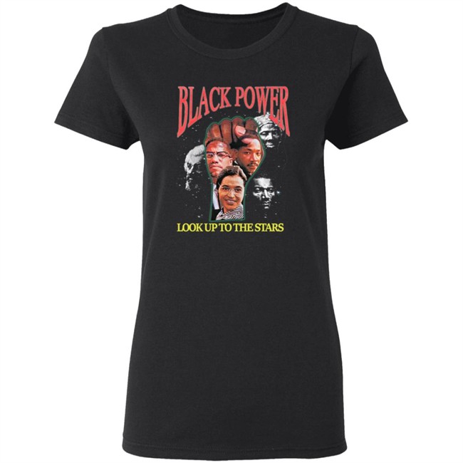 Black Power Look Up To The Stars T Shirt Tyt Attyre Black Power Look Up To The Stars T Shirt Tyt Attyre