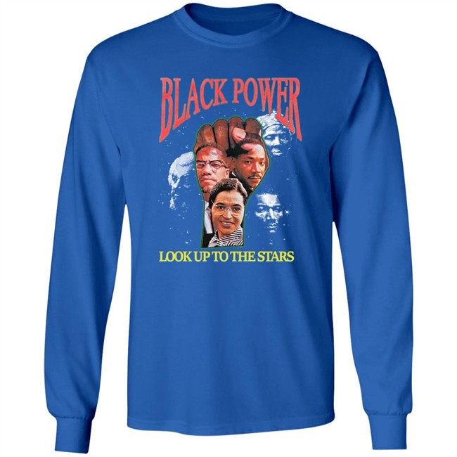 Black Power Look Up To The Stars T Shirt Tyt Attyre Black Power Look Up To The Stars T Shirt Tyt Attyre