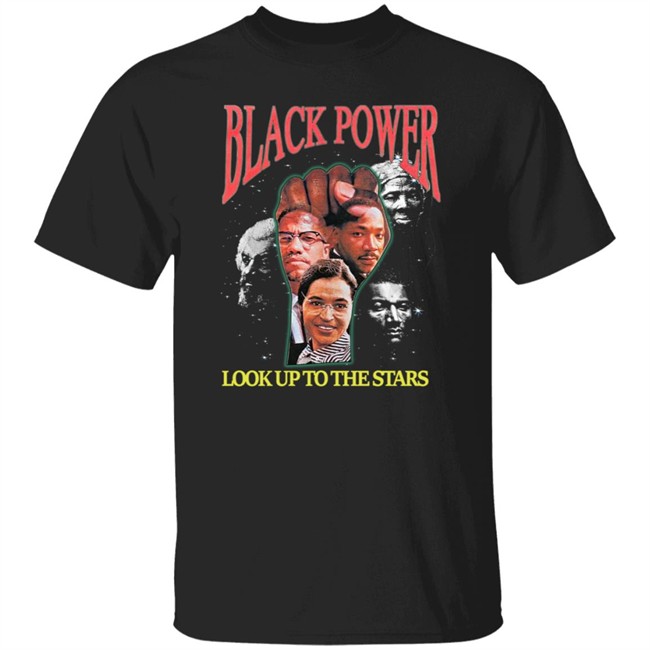 Black Power Look Up To The Stars T Shirt Tyt Attyre Black Power Look Up To The Stars T Shirt Tyt Attyre