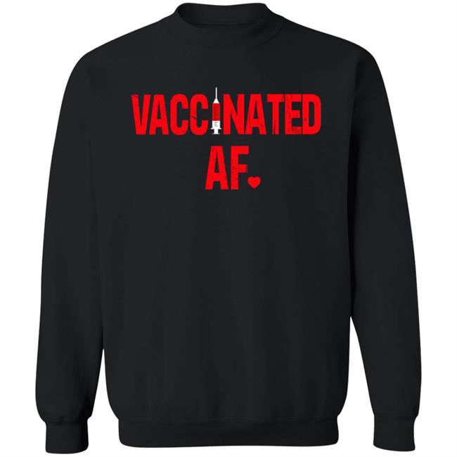 Vaccinated Af Heart 2021 T Shirt Rae Nevertrumperok Vaccinated Af Heart 2021 T Shirt Rae Nevertrumperok