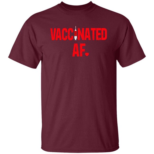 Vaccinated Af Heart 2021 T Shirt Rae Nevertrumperok Vaccinated Af Heart 2021 T Shirt Rae Nevertrumperok